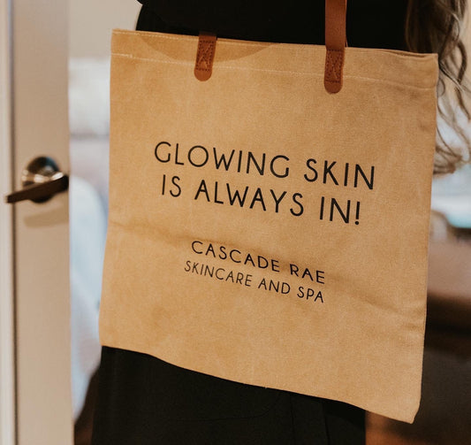 Leather Tote: Glowing Skin Is Always In